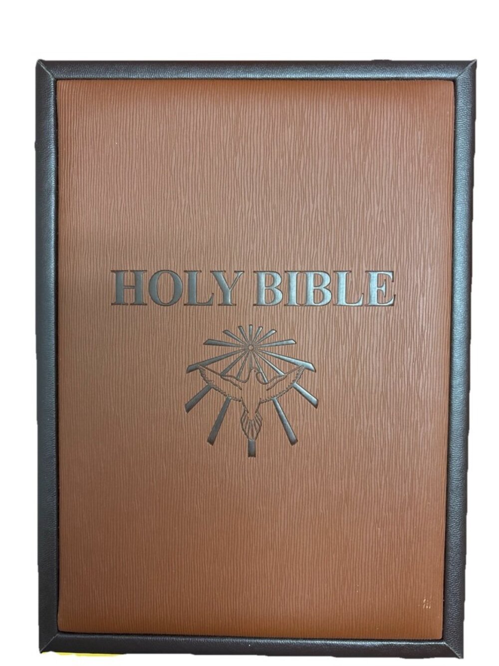 Holy Bible Douay-Rheims Dove Of Peace Catholic Edition 10” x 7” Brown Box READ